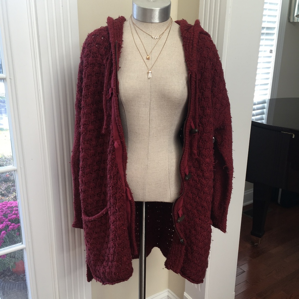 Free People Cardigan Christmas Sweater